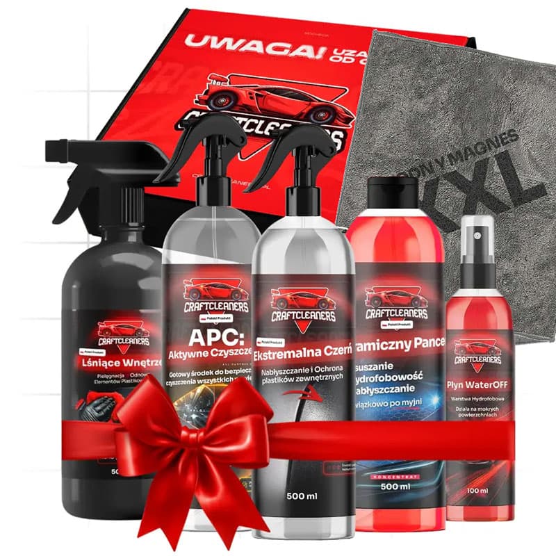 Wodny Magnes XXL + Zestaw 6w1 – Zadbaj o cały samochód (Opakowanie Premium) 🎁